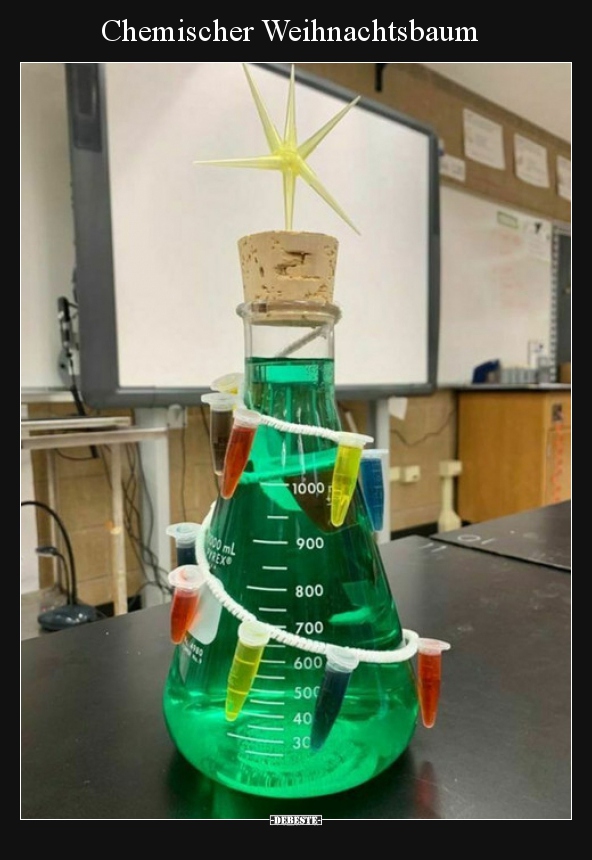 Chemischer Weihnachtsbaum..