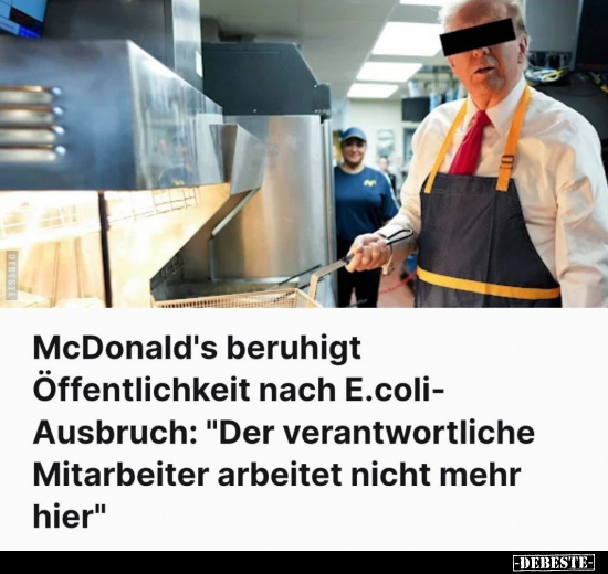 McDonald's beruhigt Öffentlichkeit nach E.coli-Ausbruch.. - Lustige Bilder | DEBESTE.de