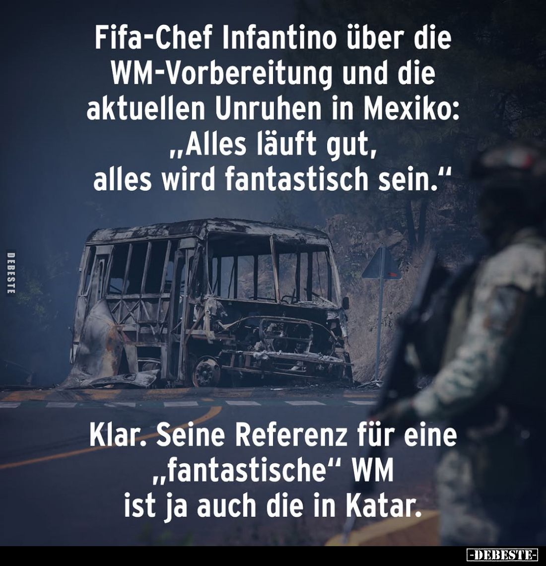 Fifa-Chef Infantino über die WM-Vorbereitung... - Lustige Bilder | DEBESTE.de