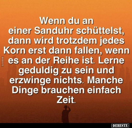 Wenn du an einer Sanduhr schüttelst, dann wird trotzdem.. - Lustige Bilder | DEBESTE.de