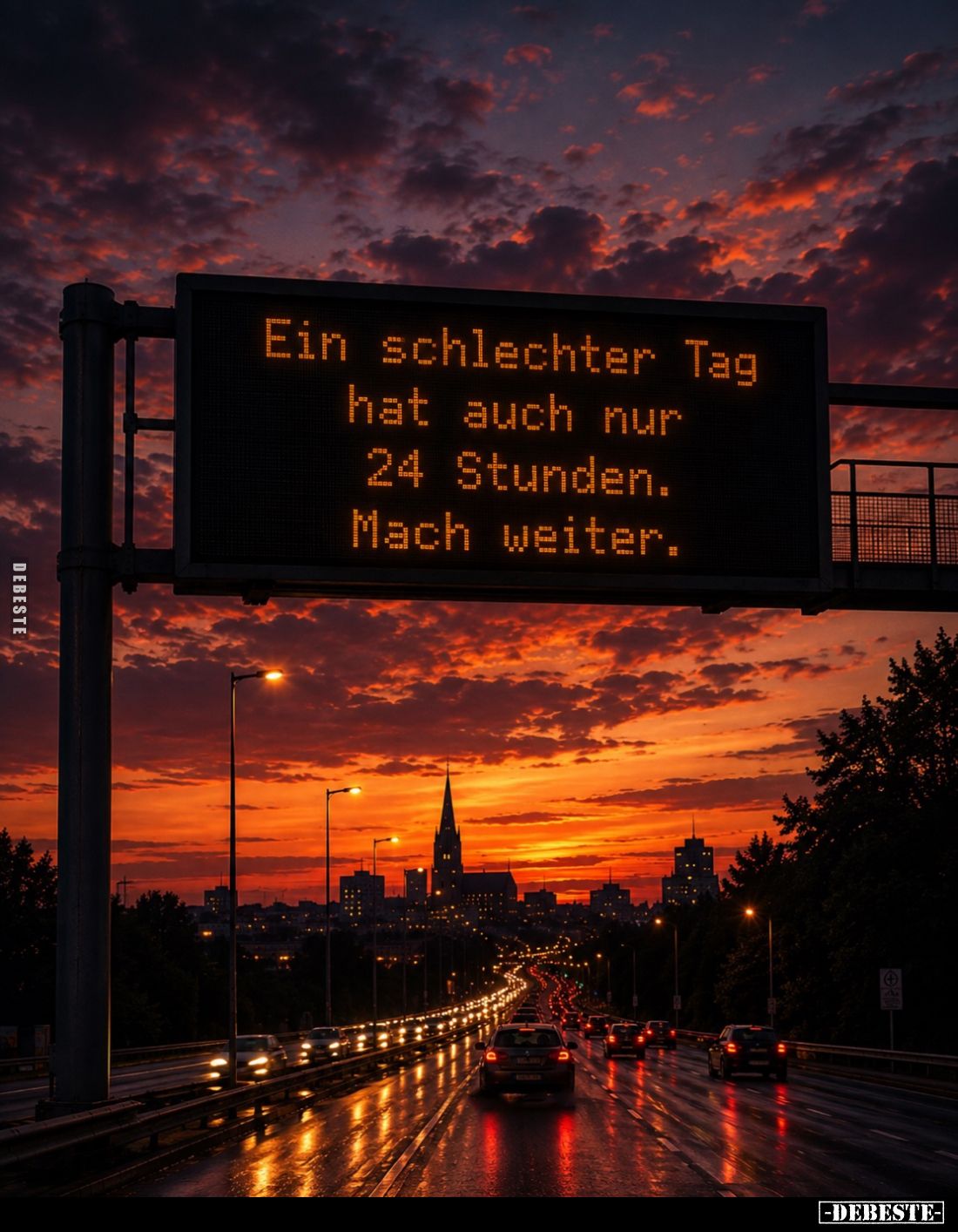 Ein schlechter Tag hat auch nur 24 Stunden. Mach weiter.