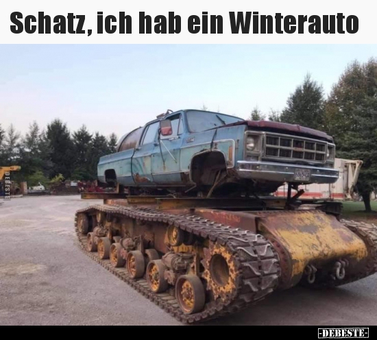 Schatz, ich hab ein Winterauto.. - Lustige Bilder | DEBESTE.de