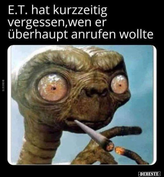 E.T. hat kurzzeitig vergessen.. - Lustige Bilder | DEBESTE.de