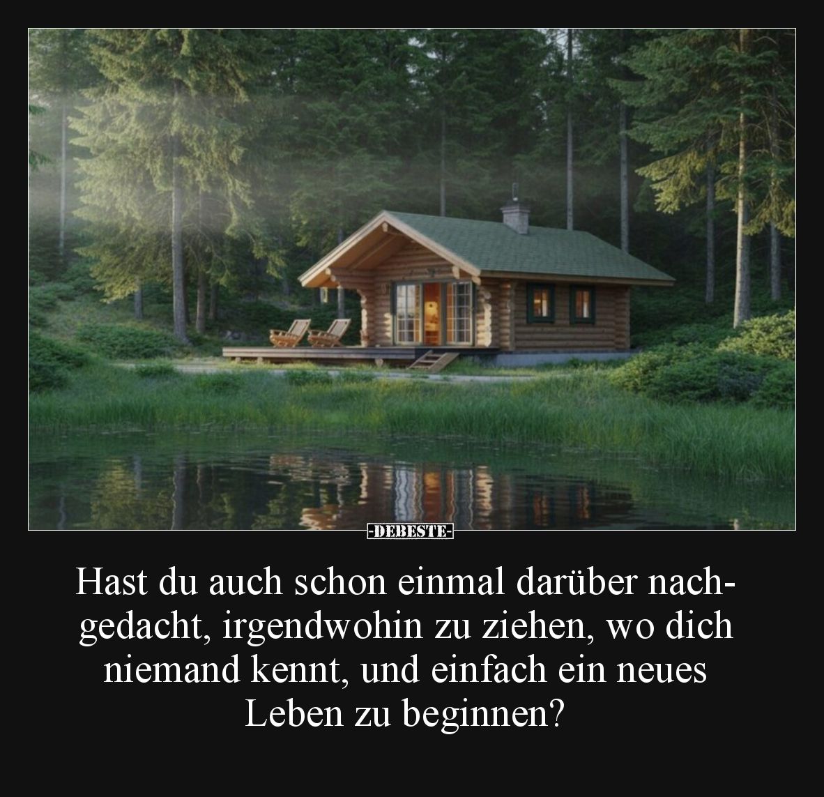 Hast du auch schon einmal darüber nachgedacht, irgendwohin zu ziehen, wo dich niemand kennt, und einfach ein neues Leben zu b...