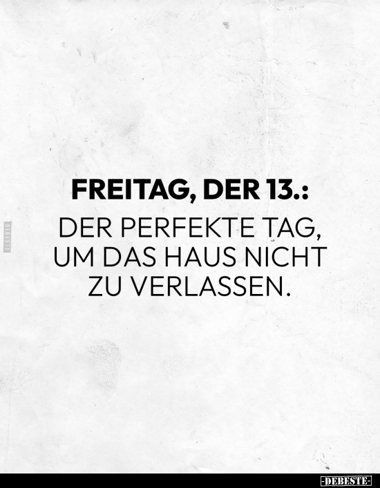 Freitag, der 13... - Lustige Bilder | DEBESTE.de