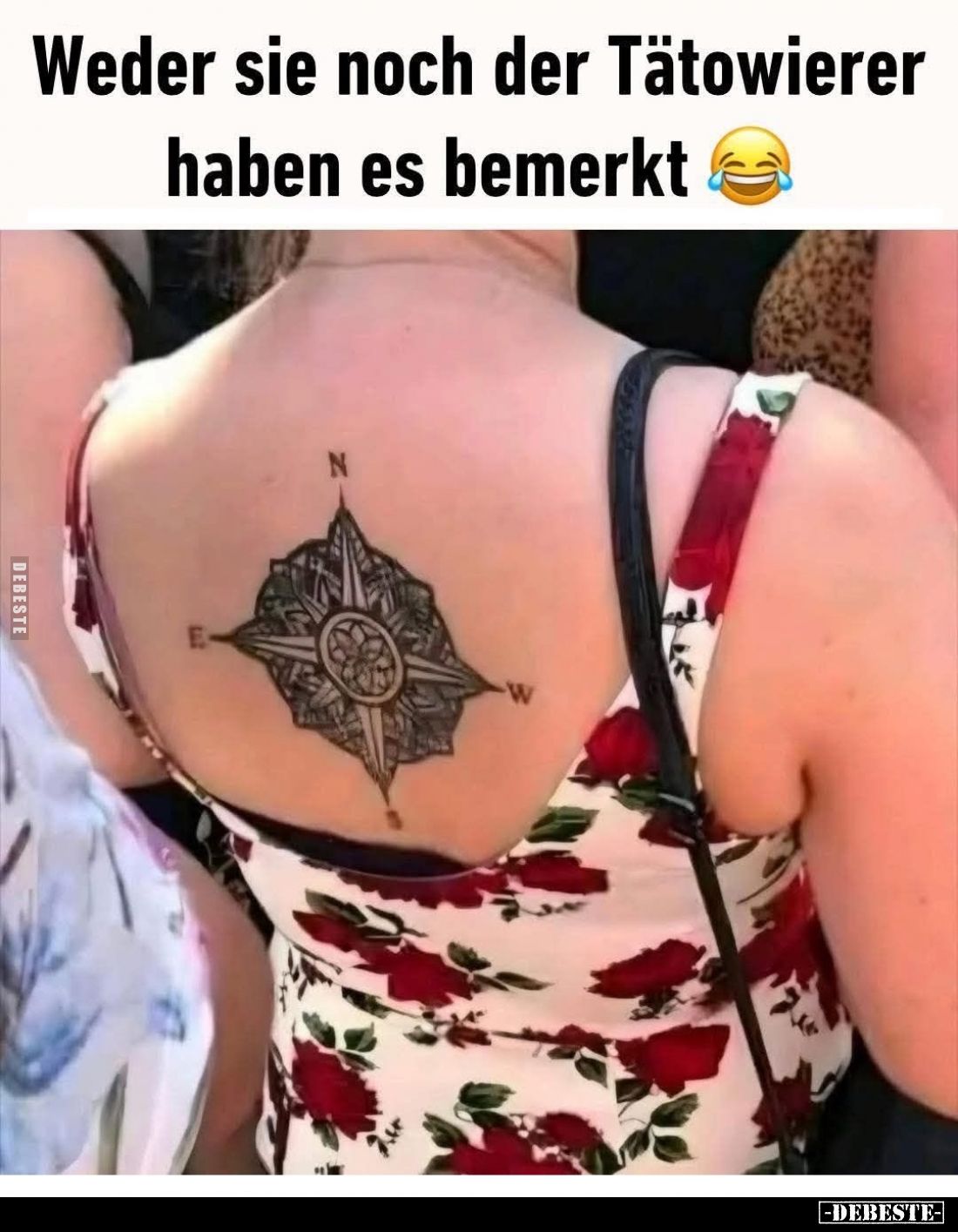 Weder sie noch der Tätowierer haben es bemerkt