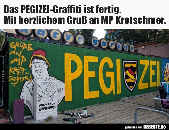 Das PEGIZEI-Graffiti ist fertig..