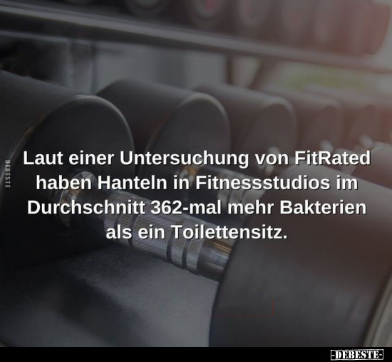 Laut einer Untersuchung von FitRated haben Hanteln.. - Lustige Bilder | DEBESTE.de