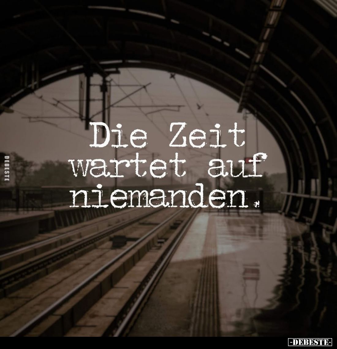 Die Zeit wartet auf niemanden.