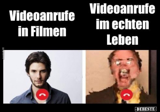 Videoanrufe in Filmen / Videoanrufe im echten Leben.. - Lustige Bilder | DEBESTE.de
