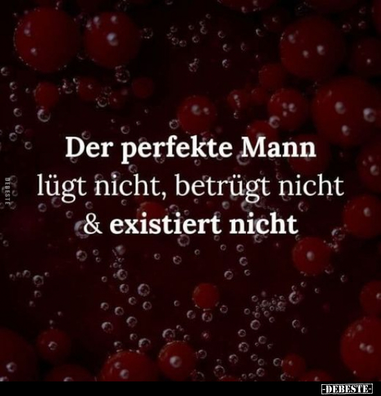 Der perfekte Mann lügt nicht.. - Lustige Bilder | DEBESTE.de