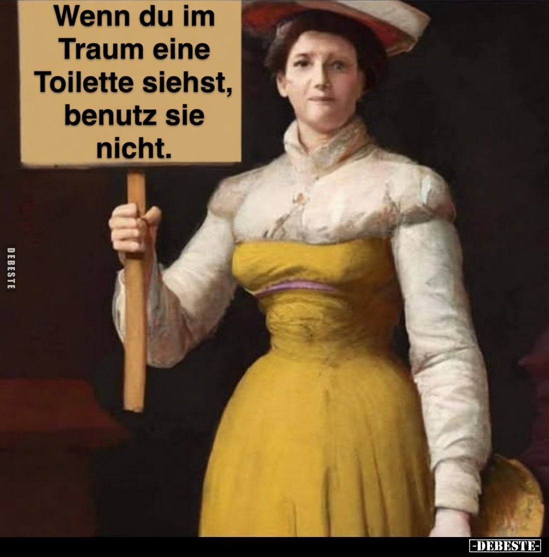 Wenn du im Traum eine Toilette siehst, benutz sie nicht.