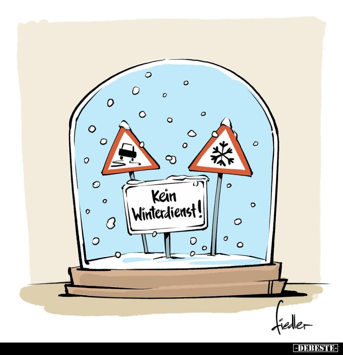 Kein Winterdienst!