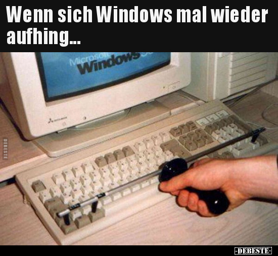 Wenn sich Windows mal wieder aufhing...