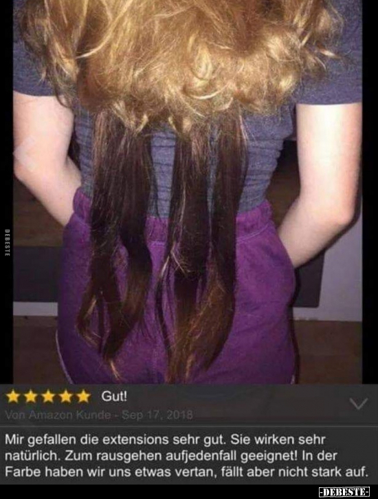 Mir gefallen die Extensions sehr gut.. - Lustige Bilder | DEBESTE.de