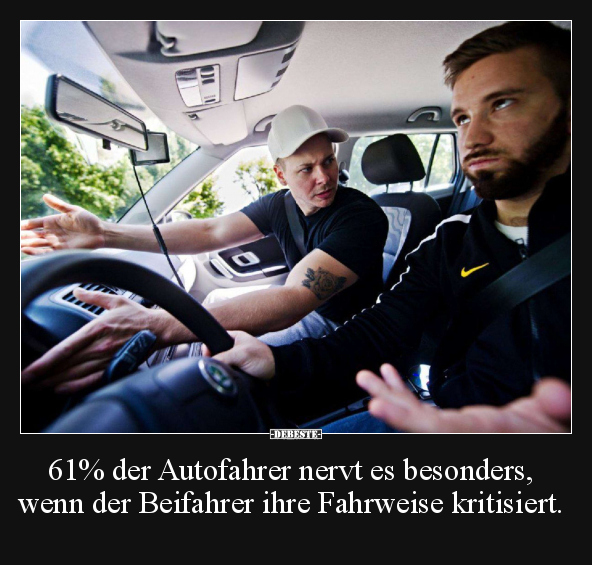 61% der Autofahrer nervt es besonders, wenn.. - Lustige Bilder | DEBESTE.de