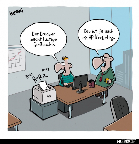 Der Drucker macht lustige Geräusche... - Lustige Bilder | DEBESTE.de