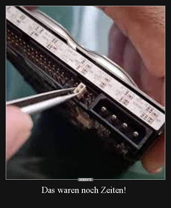 Das waren noch Zeiten!