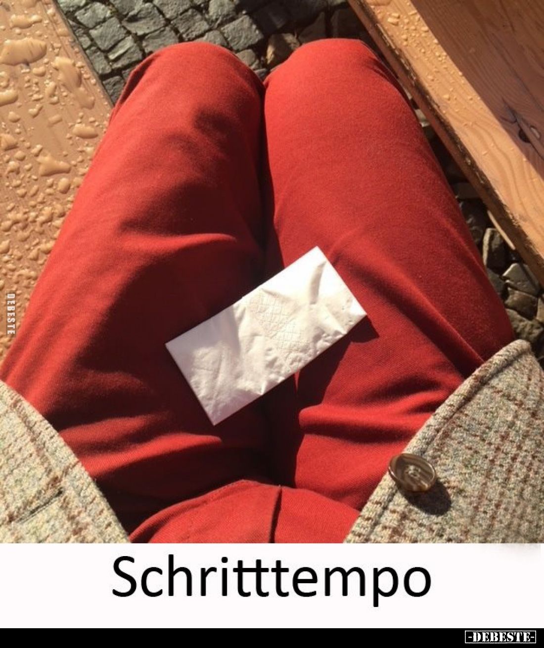 Schritttempo.