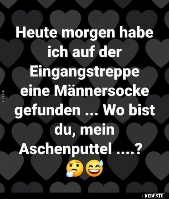 Heute morgen habe ich auf der Eingangstreppe eine..