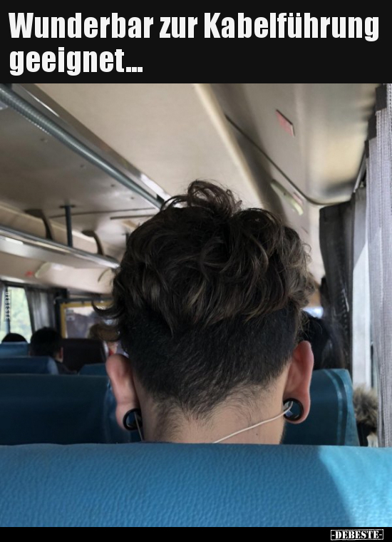 Wunderbar zur Kabelführung geeignet...