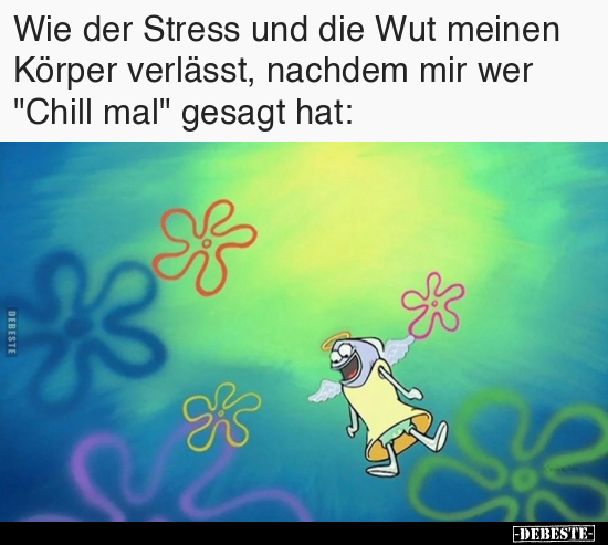 Wie der Stress und die Wut meinen Körper verlässt.. - Lustige Bilder | DEBESTE.de