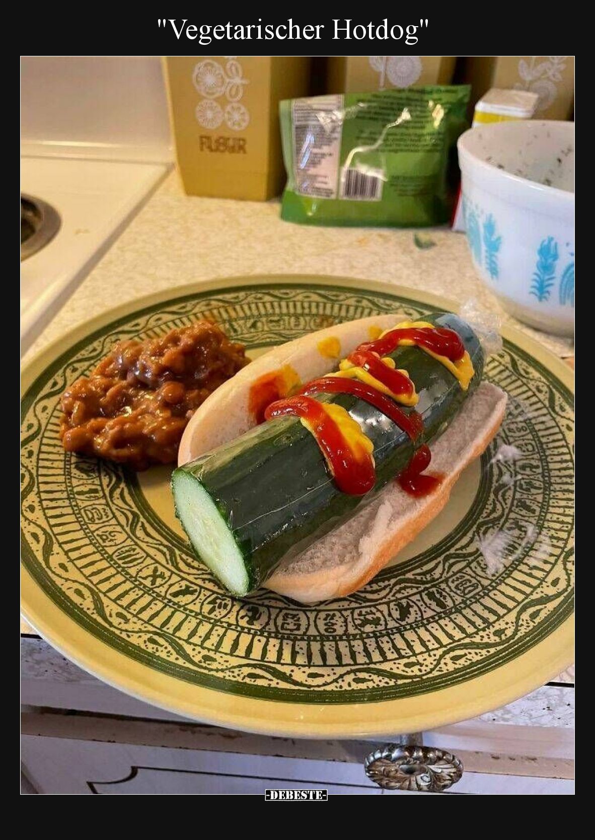 "Vegetarischer Hotdog"