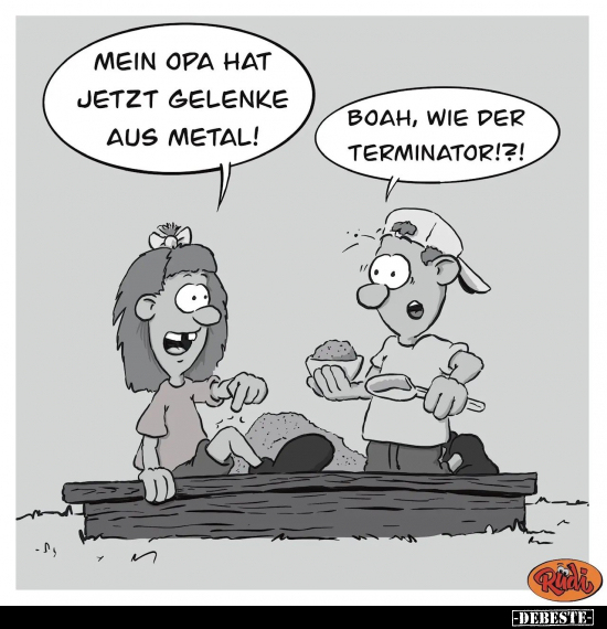 Mein Opa hat jetzt Gelenke aus Metal!.. - Lustige Bilder | DEBESTE.de