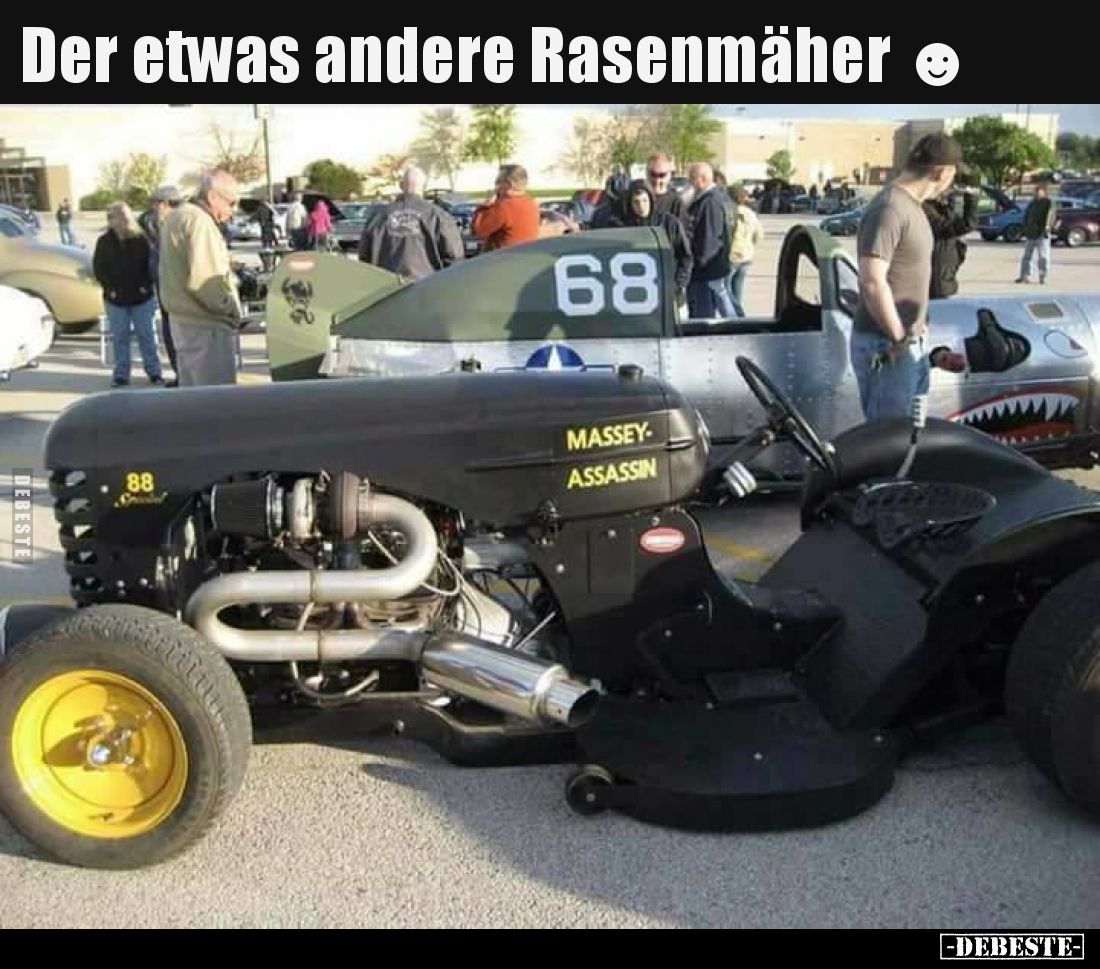 Der etwas andere Rasenmäher.