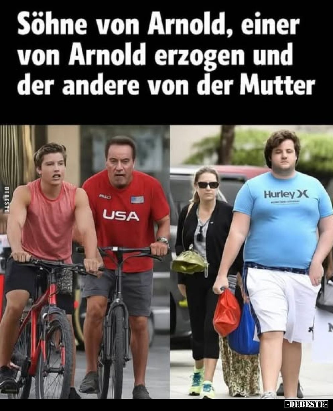 Söhne von Arnold, einer von Arnold erzogen und der andere von der Mutter.