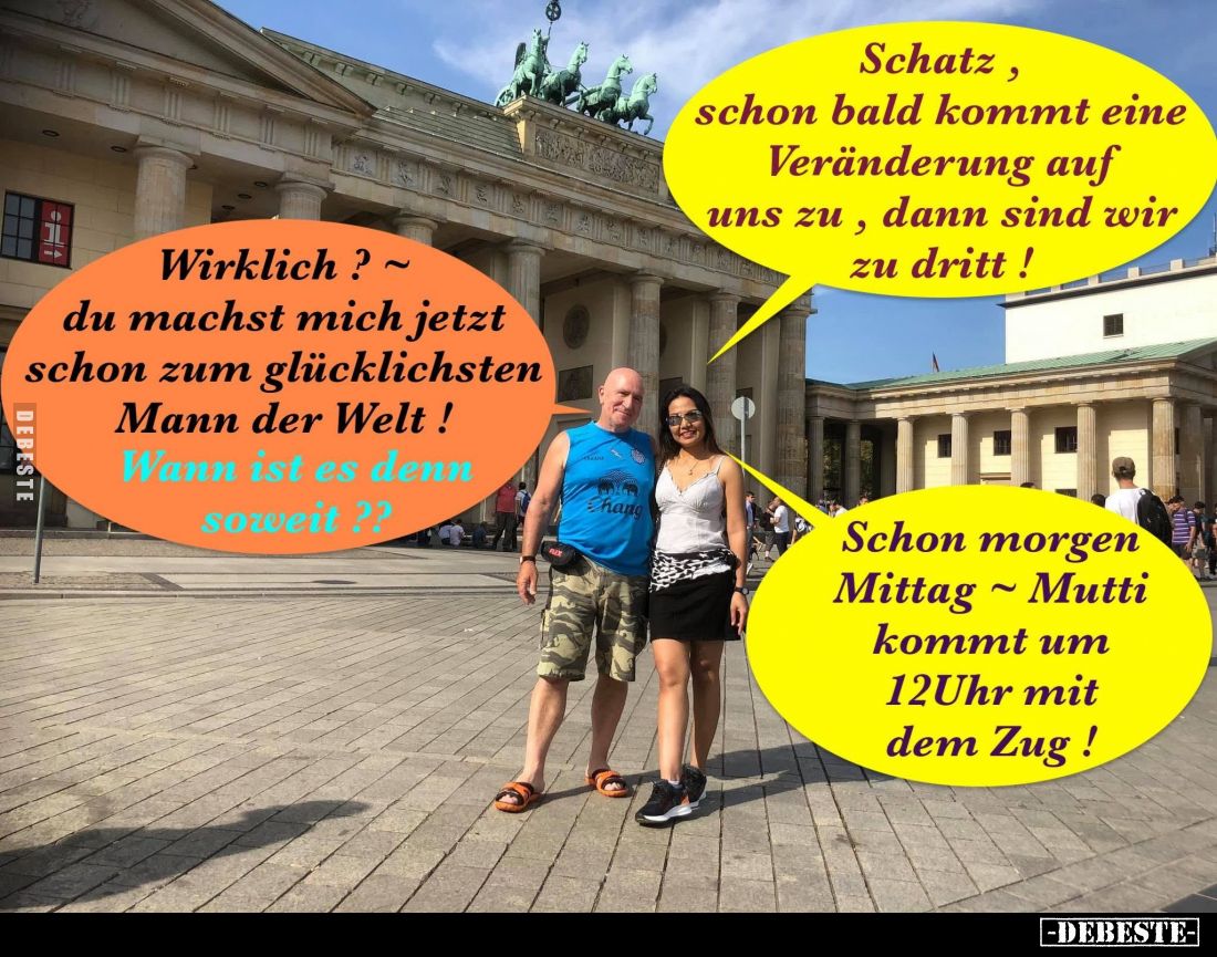Schatz, schon bald kommt eine Veränderung auf uns zu, dann sind wir zu dritt! -
Wirklich?~ du machst mich jetzt schon zum gl...