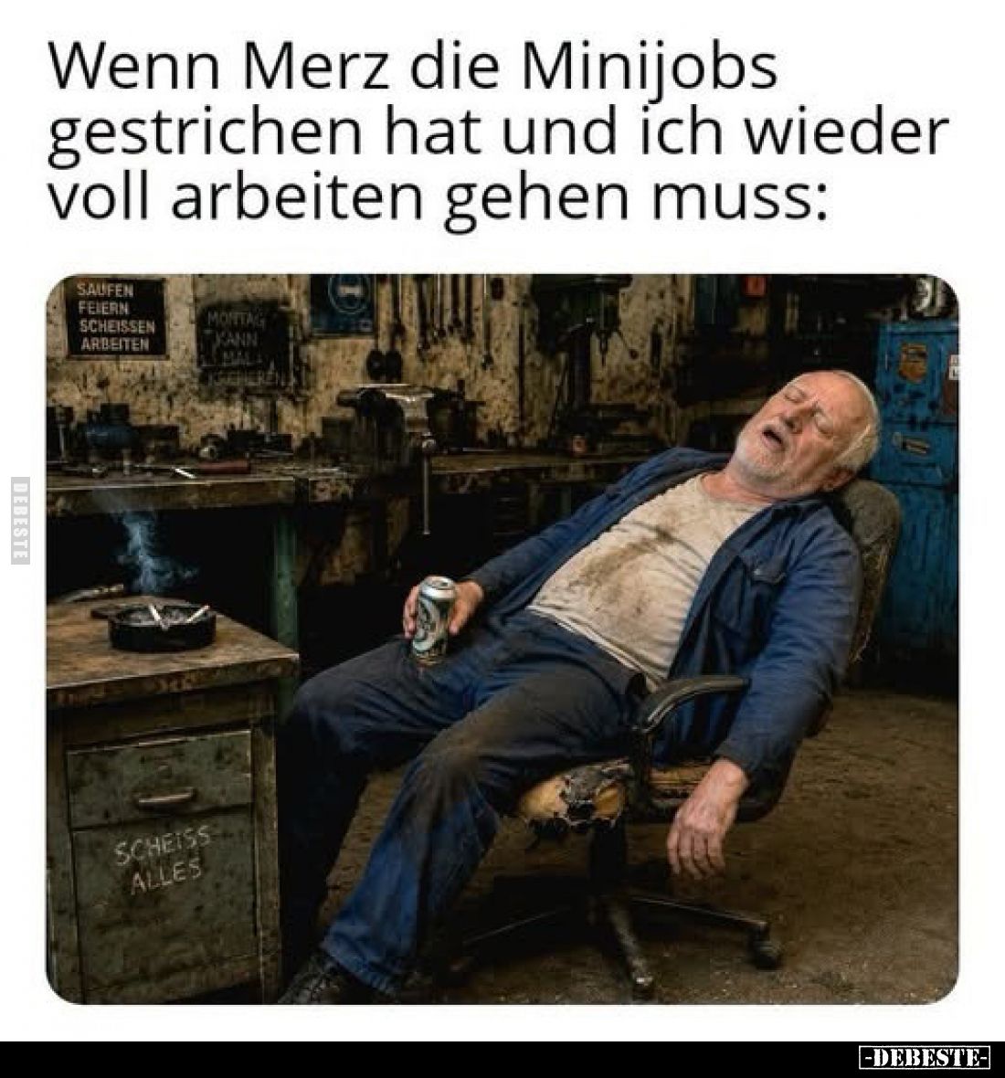 Wenn Merz die Minijobs gestrichen hat und ich wieder voll arbeiten gehen muss: