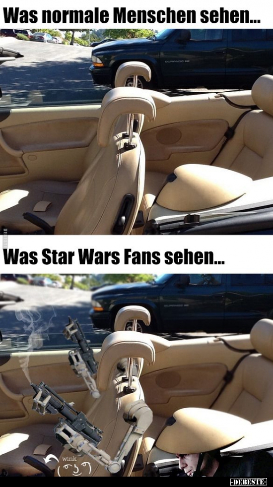 Was normale Menschen sehen / Was Star Wars Fans.. - Lustige Bilder | DEBESTE.de