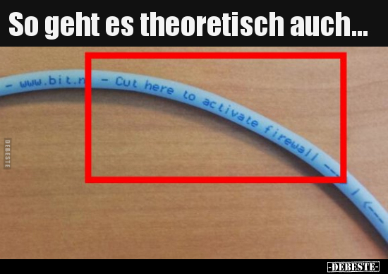 So geht es theoretisch auch...