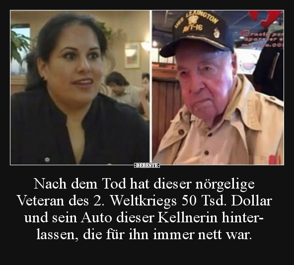 Nach dem Tod hat dieser nörgelige Veteran des... - Lustige Bilder | DEBESTE.de