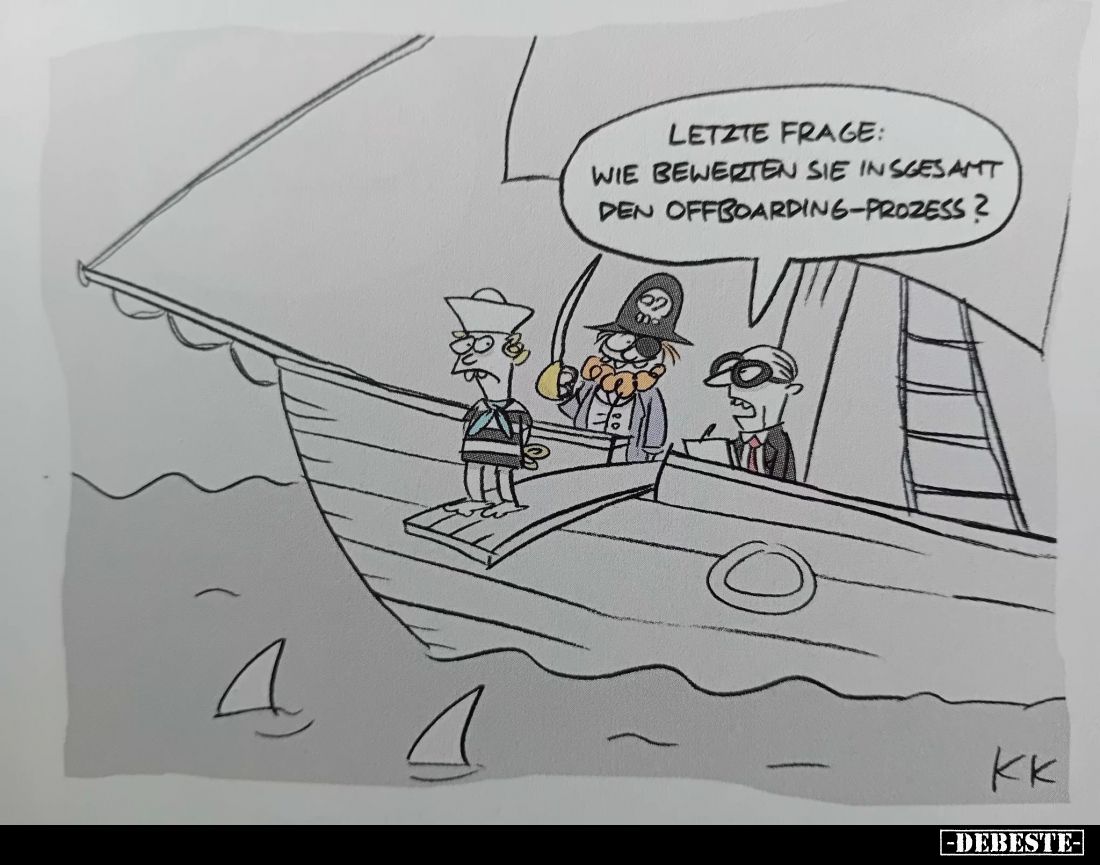Letzte Frage: Wie bewerten sie insgesamt den Offboarding-Prozess?