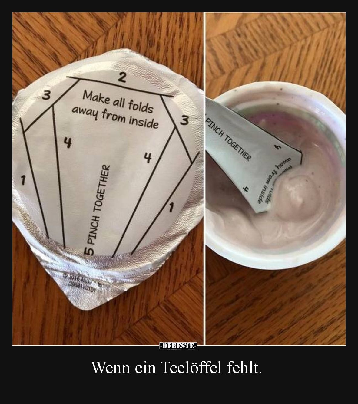 Wenn ein Teelöffel fehlt.