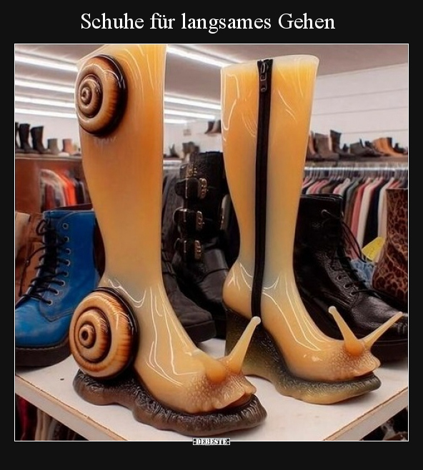 Schuhe für langsames Gehen.. - Lustige Bilder | DEBESTE.de