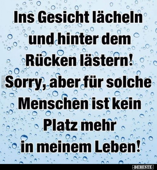 Ins Gesicht lächeln und hinter dem Rücken lästern.. - Lustige Bilder | DEBESTE.de