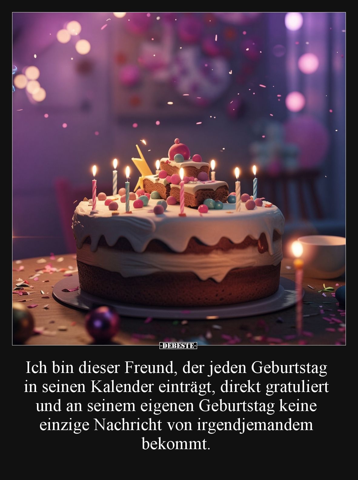 Ich bin dieser Freund, der jeden Geburtstag in seinen Kalender einträgt, direkt gratuliert und an seinem eigenen Geburtstag k...