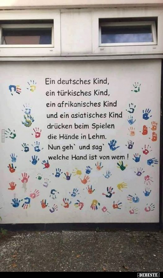 Ein deutsches Kind, ein türkisches Kind, ein afrikanisches.. - Lustige Bilder | DEBESTE.de