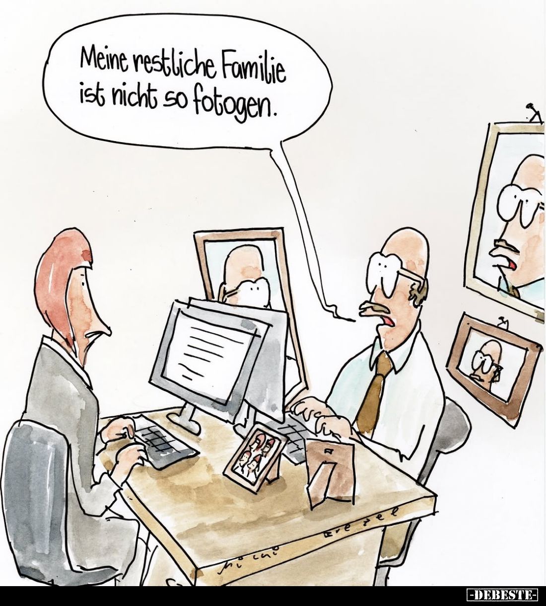 Meine restliche Familie ist nicht so fotogen.