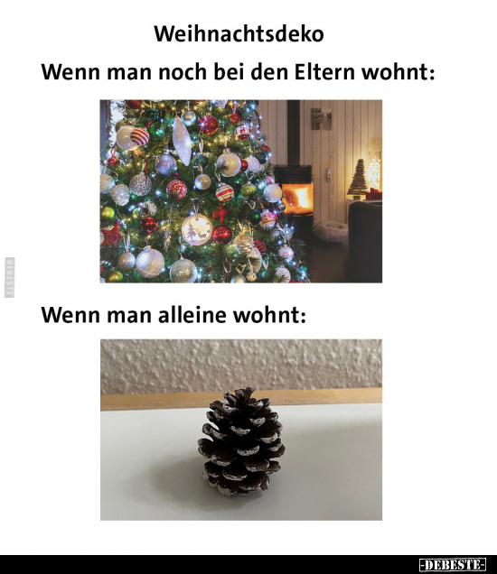 Weihnachtsdeko - Wenn man noch bei den Eltern wohnt.. - Lustige Bilder | DEBESTE.de