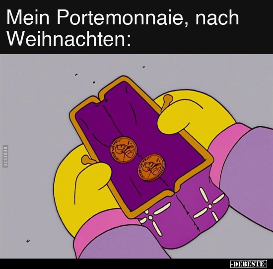 Mein Portemonnaie, nach Weihnachten.. - Lustige Bilder | DEBESTE.de