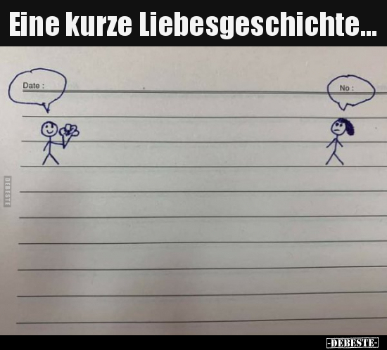 Eine kurze Liebesgeschichte... - Lustige Bilder | DEBESTE.de