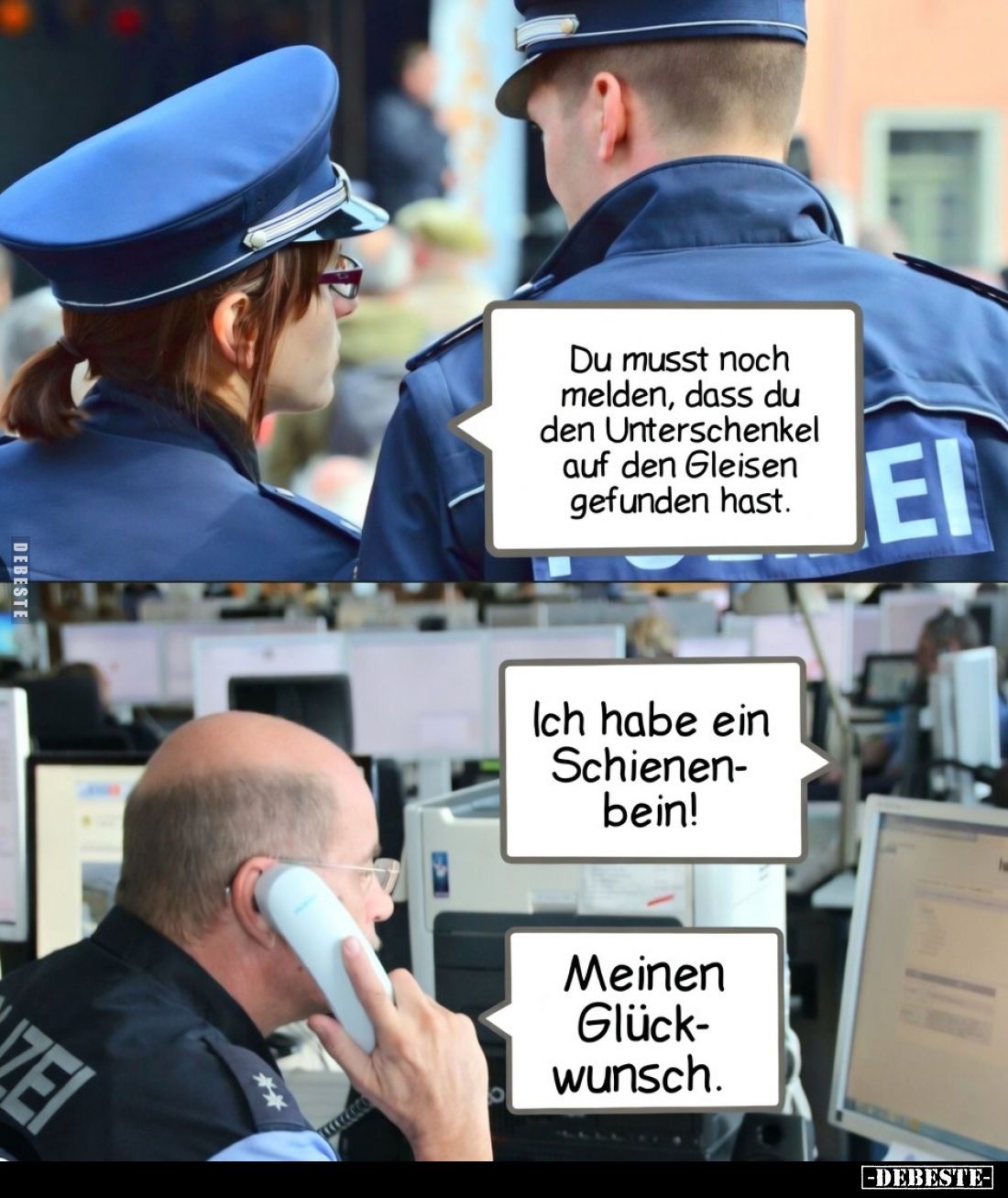 Du musst noch melden, dass du den Unterschenkel auf den.. - Lustige Bilder | DEBESTE.de