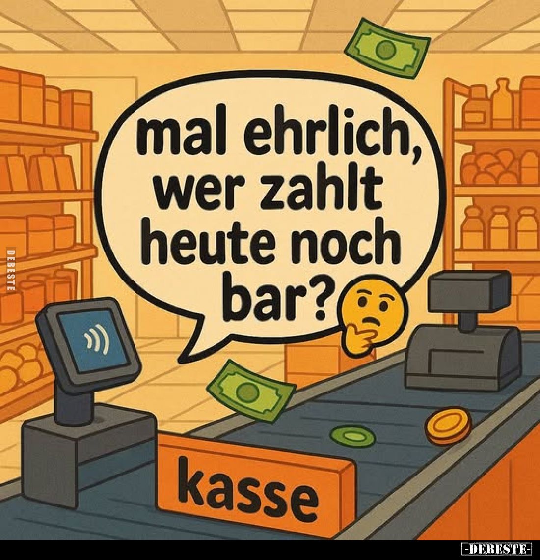 Mal ehrlich, wer zahlt heute noch bar?