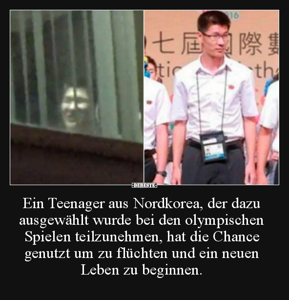 Ein Teenager aus Nordkorea, der dazu ausgewählt wurde bei.. - Lustige Bilder | DEBESTE.de