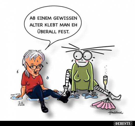 Ab einem gewissen Alter klebt man.. - Lustige Bilder | DEBESTE.de