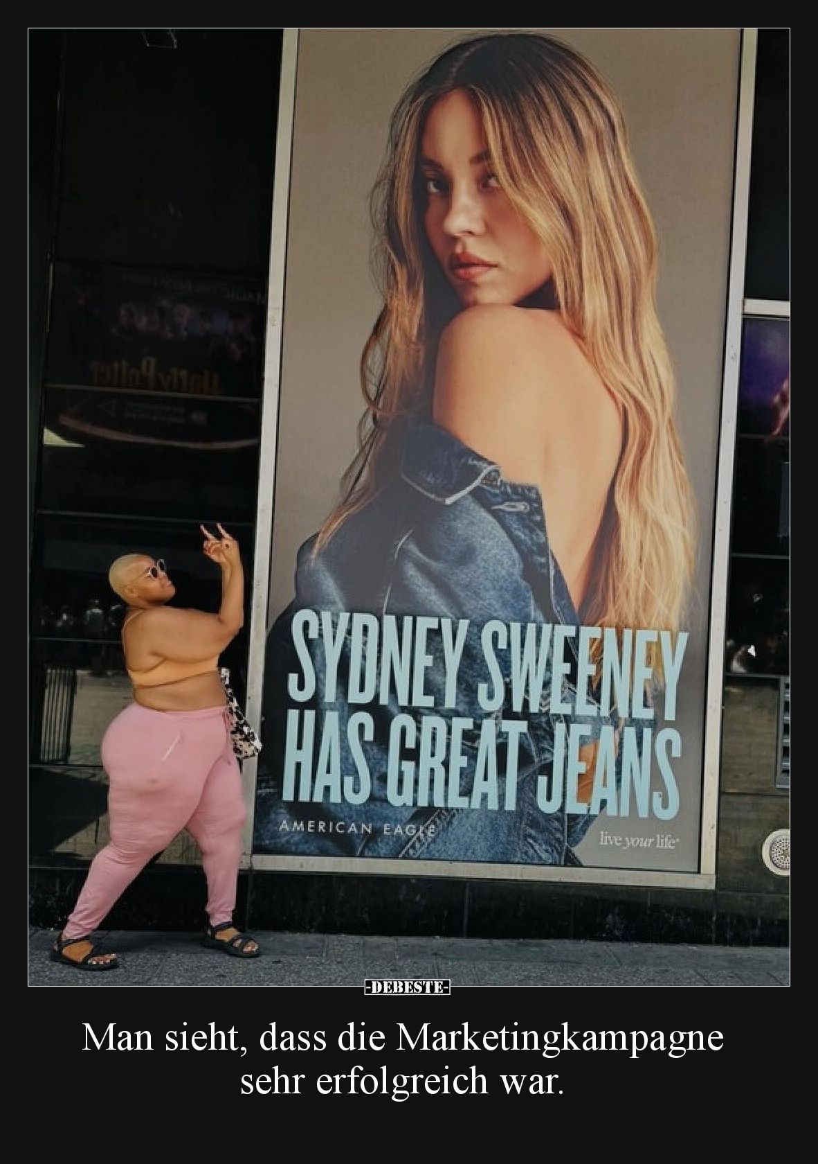 Man sieht, dass die Marketingkampagne sehr erfolgreich war.